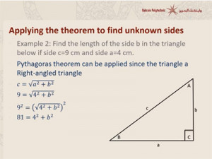 Pythagoras theorem