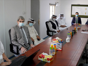 وزير الأشغال وفريق إدارة بوليتكنك البحرين يتفقدان التقدم المحرز في توسعة المبنى رقم 19